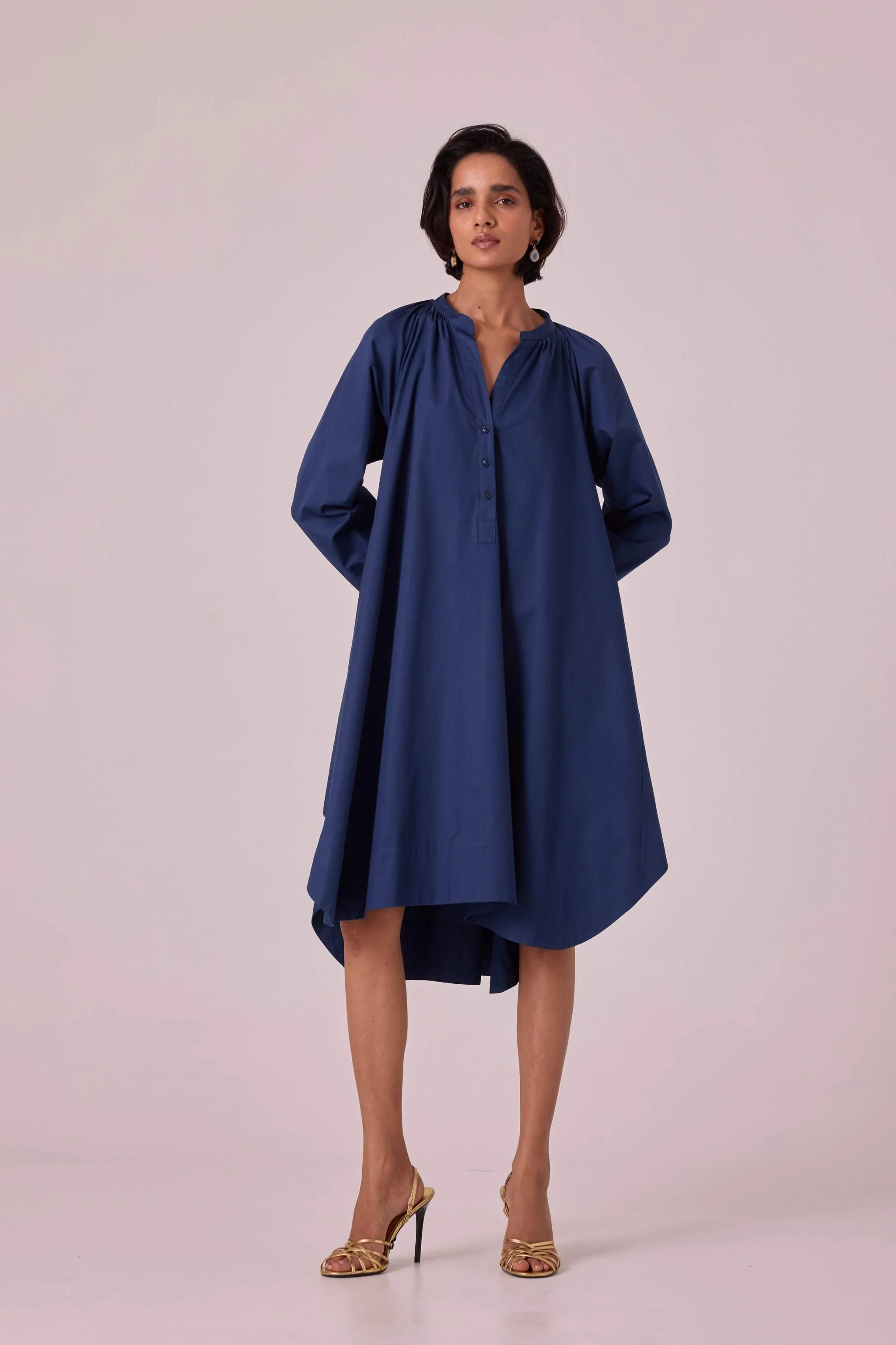 Woodstock Blue Tent Dress - Image 4