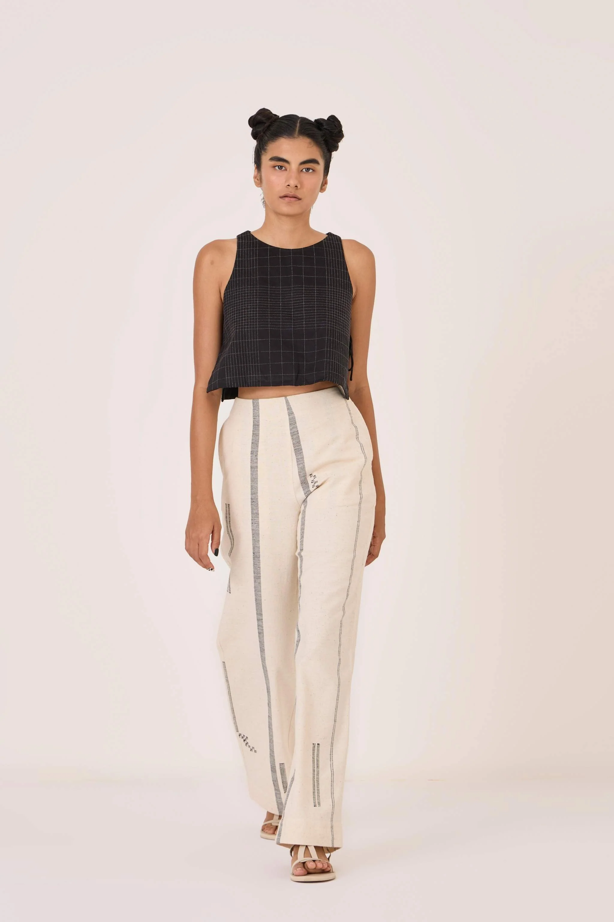 Yacine Handwoven Cotton Pants - Image 4