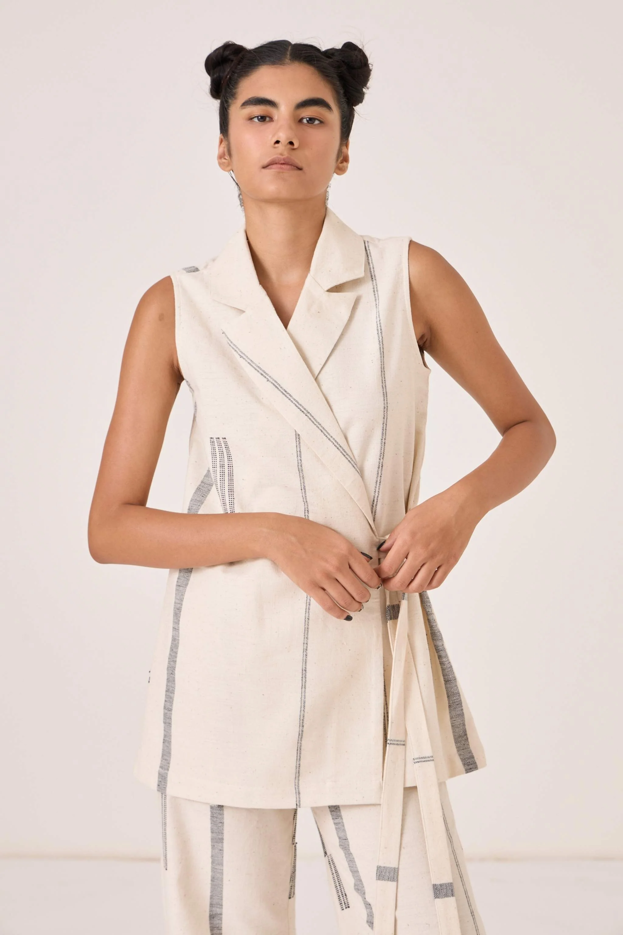 Yacine Handwoven Wrap Top - Image 6