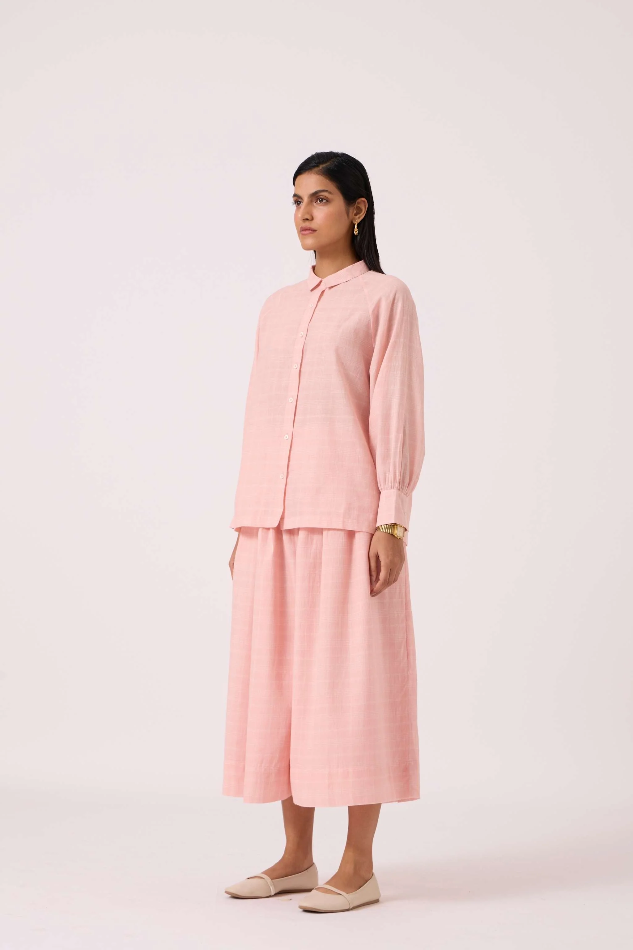 Yeji Pink Handwoven Shirt - Image 13
