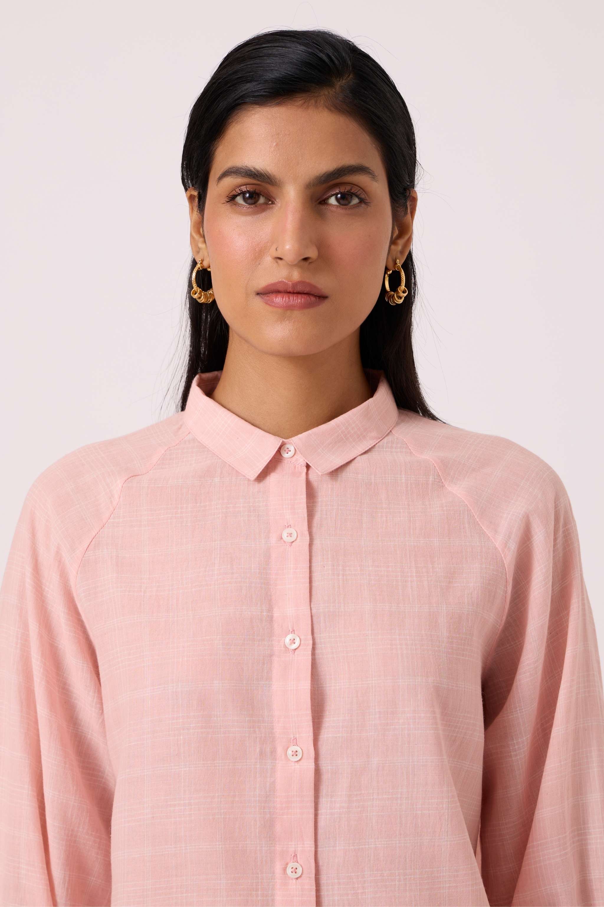 Yeji Pink Handwoven Shirt - Image 4