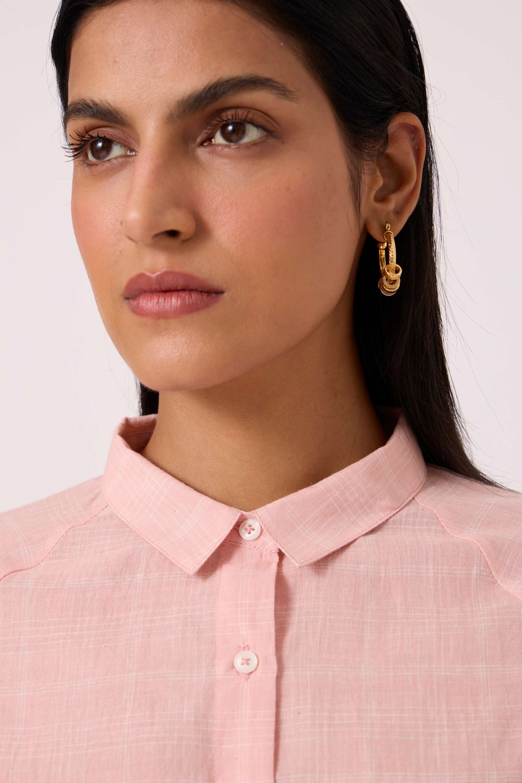Yeji Pink Handwoven Shirt - Image 5