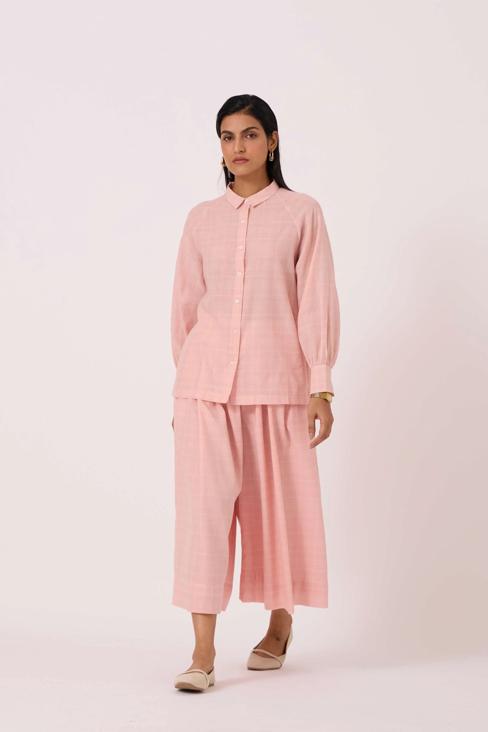 Yeji Pink Handwoven Shirt - Image 7